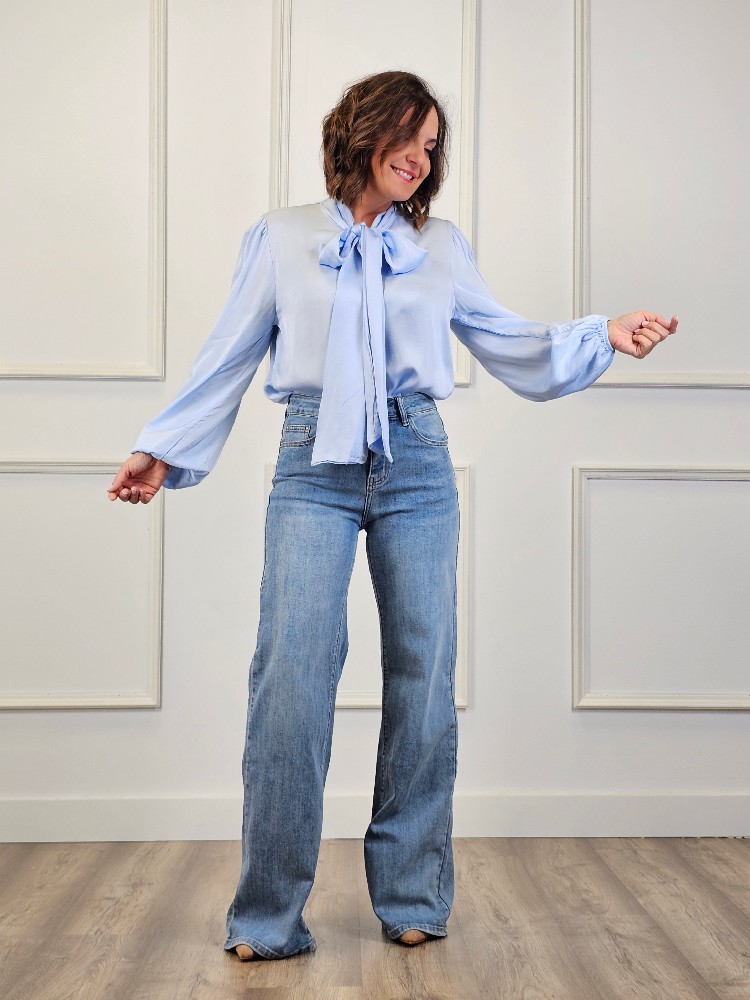 CAMISA SATINADA LAZO