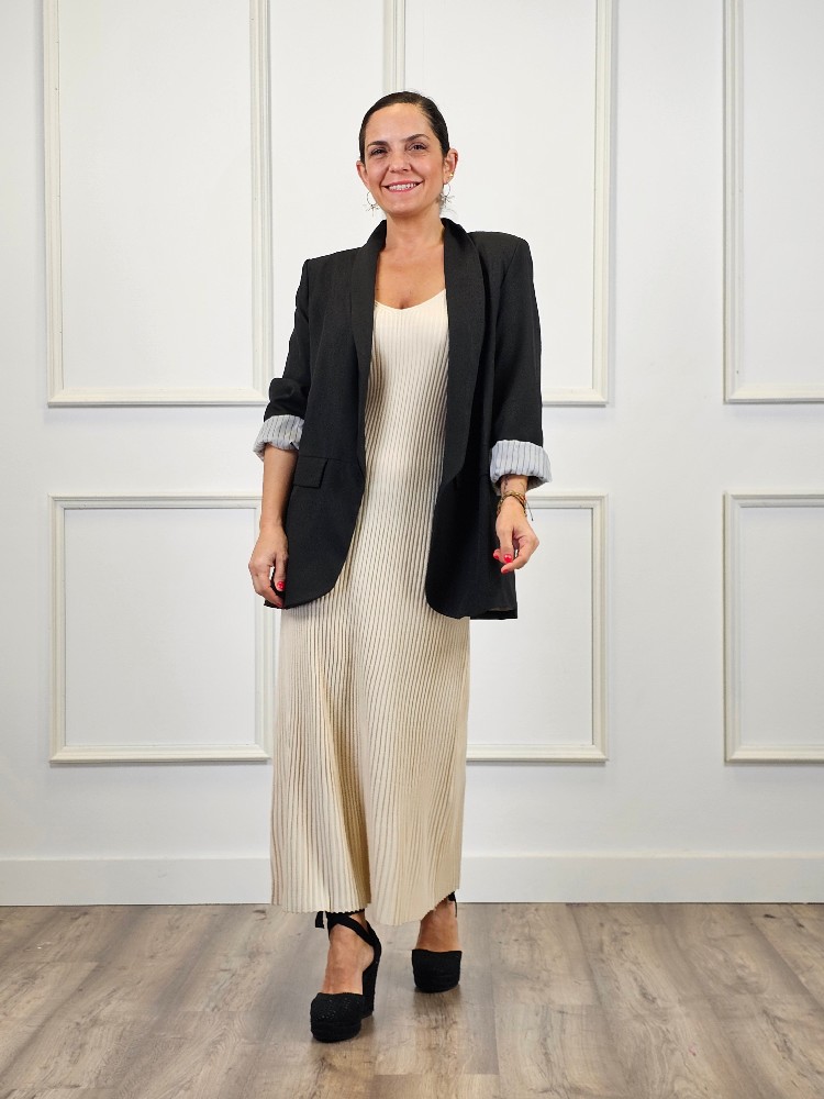 VESTIDO PUNTO CANALÉ